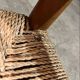 Set of 6 vintage Scandinavian chairs in paper cord – 1960s