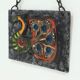 Glazed Ceramic Wall Plaque by Ruscha 1970s