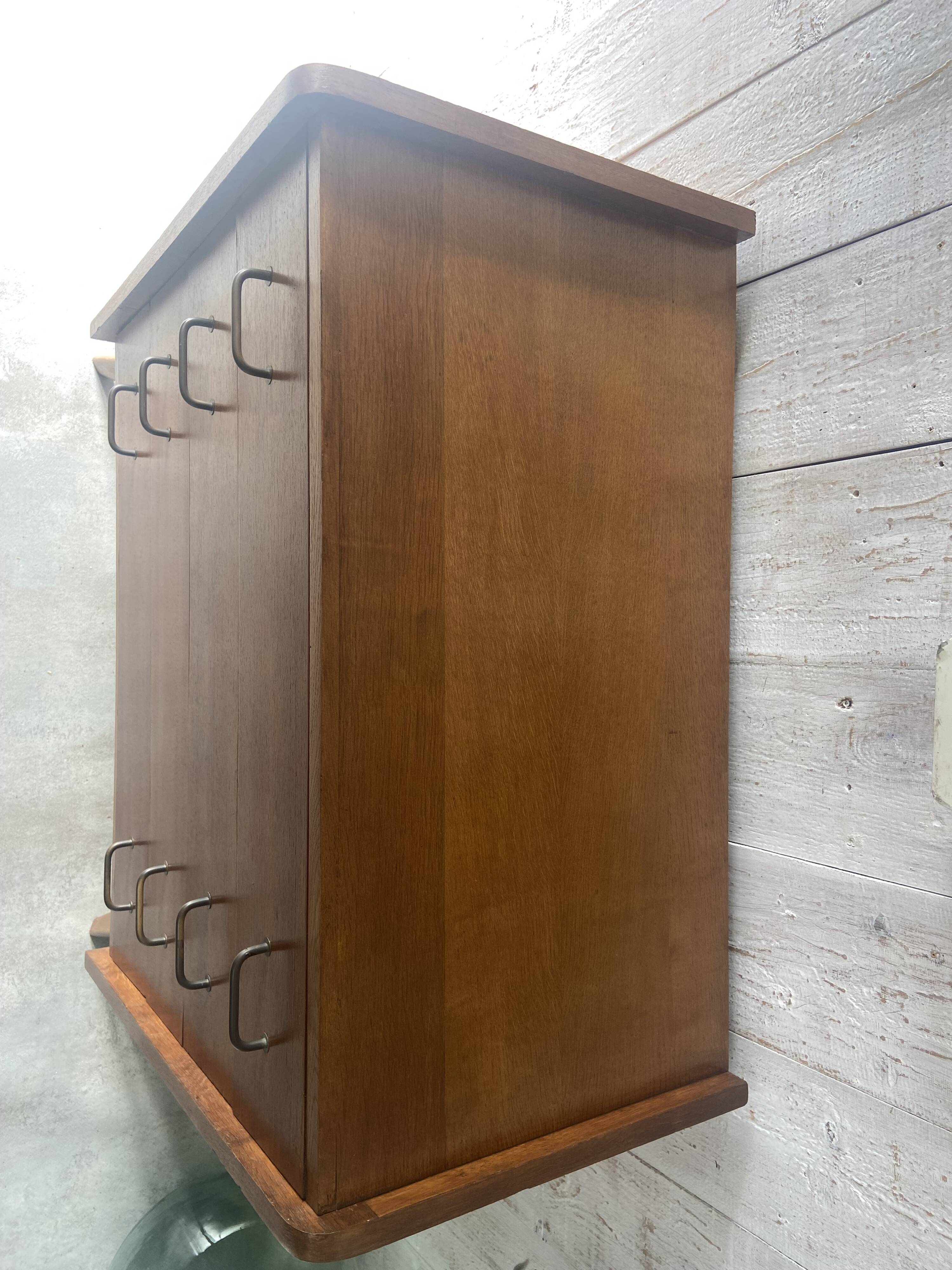 Vintage chest of drawers with tapered legs