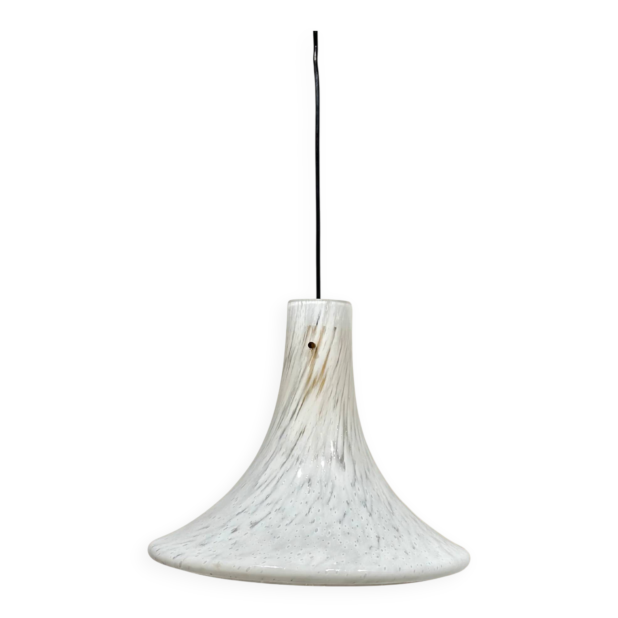 Rare Glashütte Limburg “Trumpet” pendant lamp – 1970s
