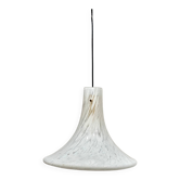 Rare lampe à suspension « Trompette » de Glashütte Limburg – années 1970