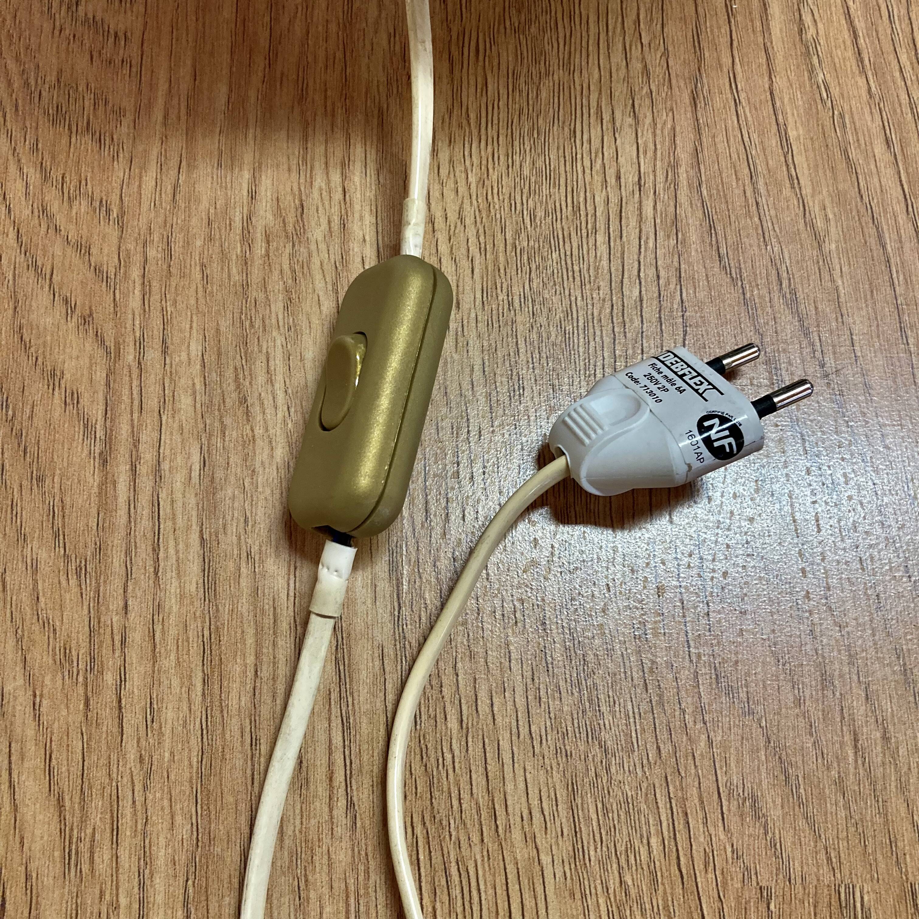 Large glass lamp Scandinavian design 1950.