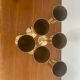 Brass champagne flutes