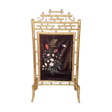 Ancient gold bamboo firescreen "Napoleon III"