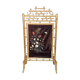 Ancient gold bamboo firescreen "Napoleon III"