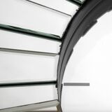 Gigantic rare heavy Sunburst mirror wall clock from the 1970s | Ø 70 cm