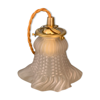 Lampe baladeuse tulipe givrée