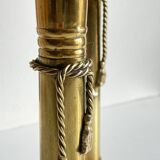 Vintage Knot Candle Holders Brass Metal