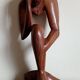 Wood carving Maurice Tavernier (1926 - 2018) pensive man 30 x 14 x 8 cm