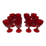 Lot 12 stemmed glasses