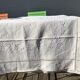 Drap 2 places BL lin neuf fleurs pastilles