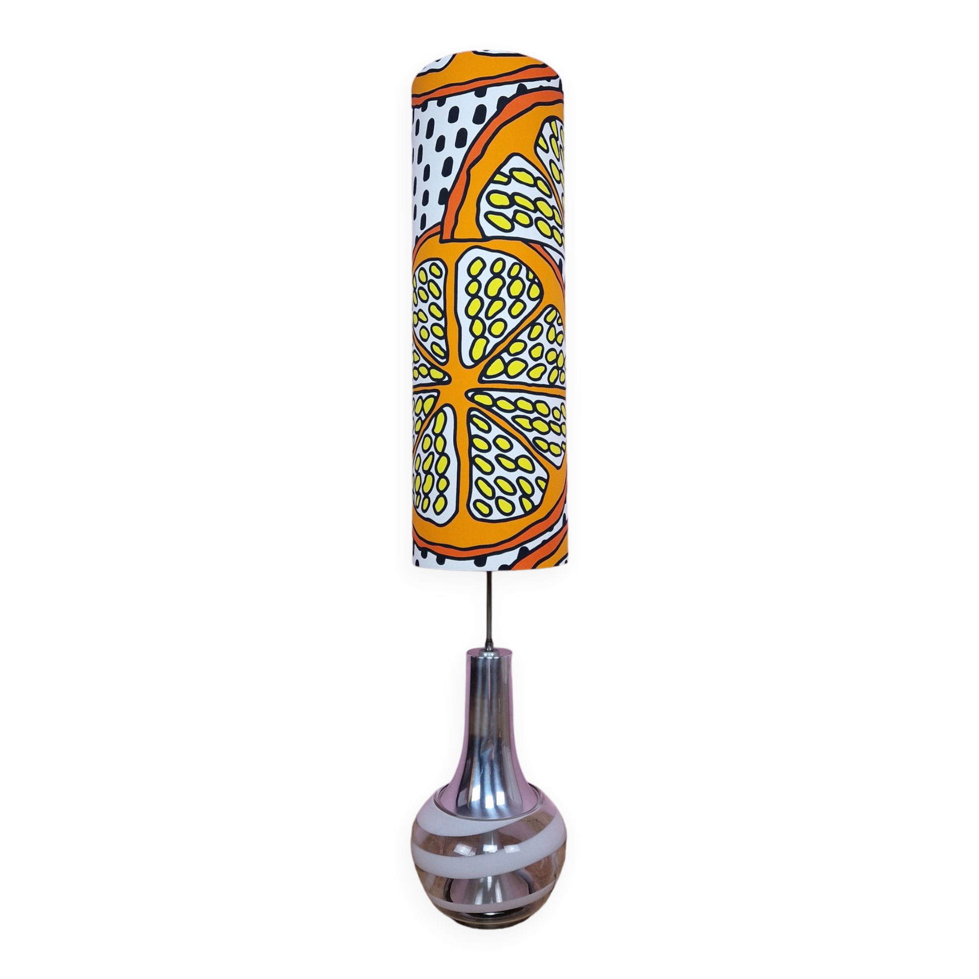 Floor Lamp with Illuminated Glass Base from Doria Leuchten, 1960s