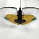 Postmodern Italian Thick Murano glass chandelier from 80s