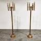 Pair of brass Sciolari floor lamps, 1970s