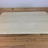 Travertine coffee table