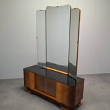 Art Deco Vanity Cabinet Attributed to Jindřich Halabala, Czechoslovakia, 19