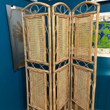 Wicker and cane screen