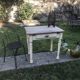 Ancient small farm kitchen table 1940