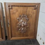 Paire de portes en bois sculpté en noyer