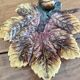 Feuille de marronnier en barbotine