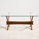 Table basse en teck Condor par Fredrik Schriever-Abeln pour Örebro Glas