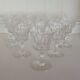 Set of 10 Baccarat Piccadilly Cut Crystal White Wine / Port Glasses
