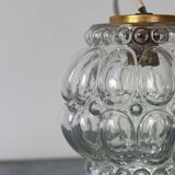 Vintage glass bubble pendant lamp