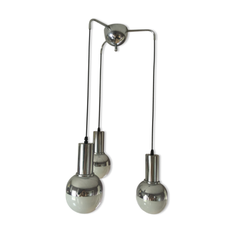 Suspension 3 chrome balls and opaline