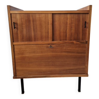 Buffet haut / meuble de bureau en teck