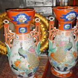Pair of vases mounted in Imari, Japan