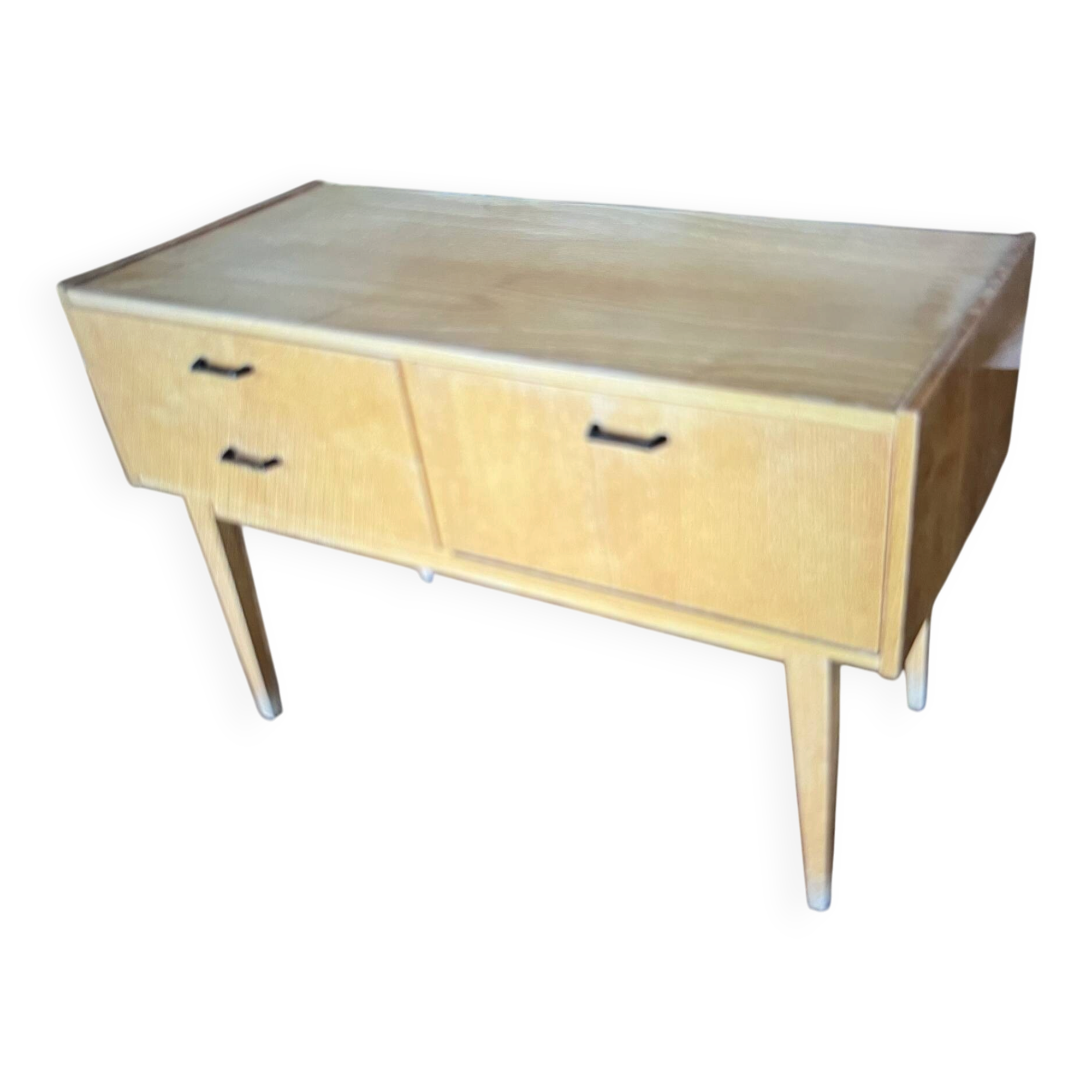 Light wood compact vintage sideboard