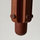Suspended Sputnik counterweight lamp with 5 arms in teak by Domus, 1970s, Italy.