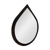 Miroir vintage goutte d’eau chromé – design rétro chic
