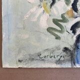 Huile sur carton ancienne signée