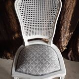 Lot de 4 chaises cannées relookées