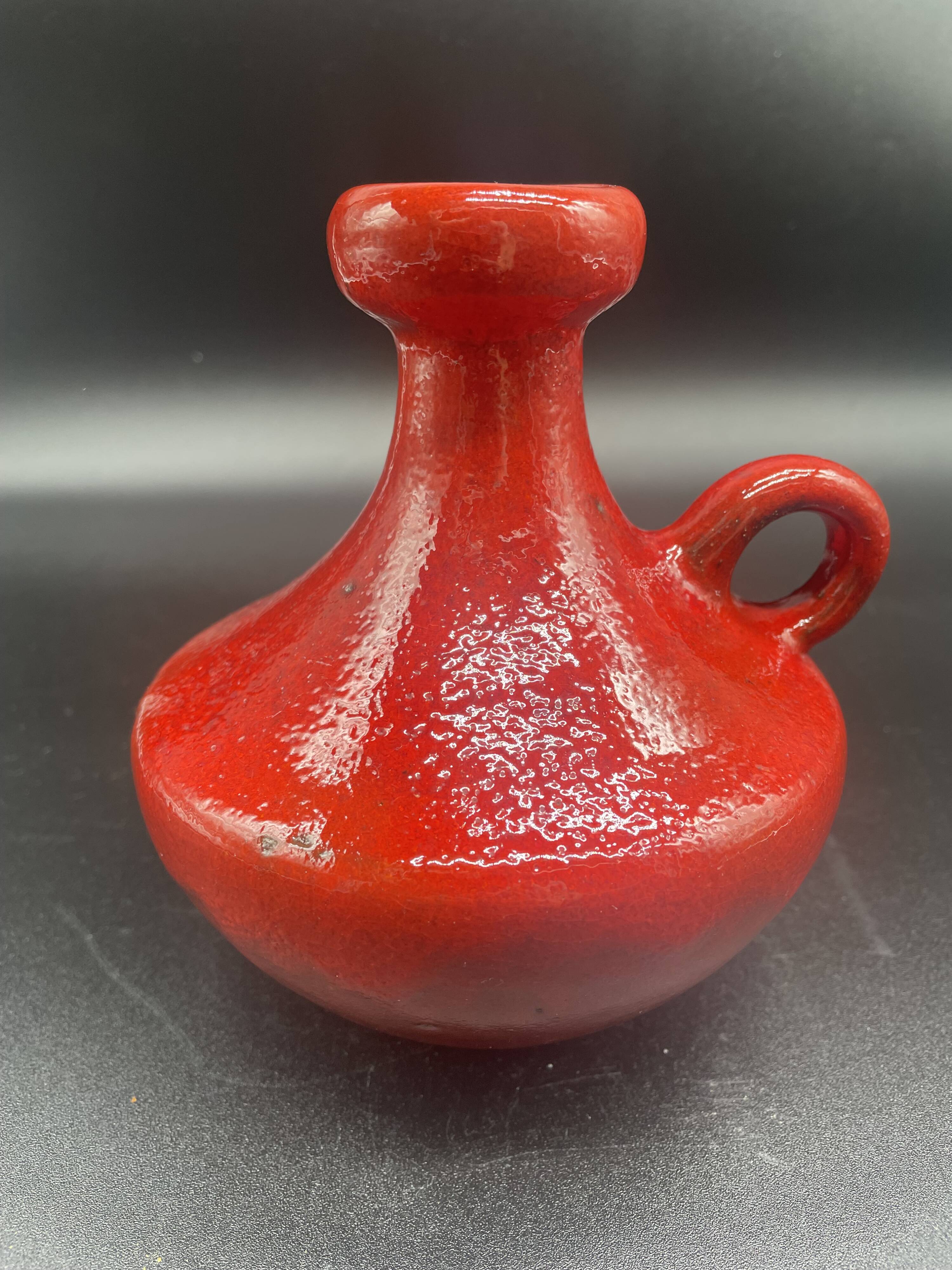 Vintage Hartwig Heyne vase, German ceramic, 1960s-70s, West Germany