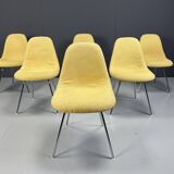 Eames fiberglass dining chairs for herman Miller, 1970s