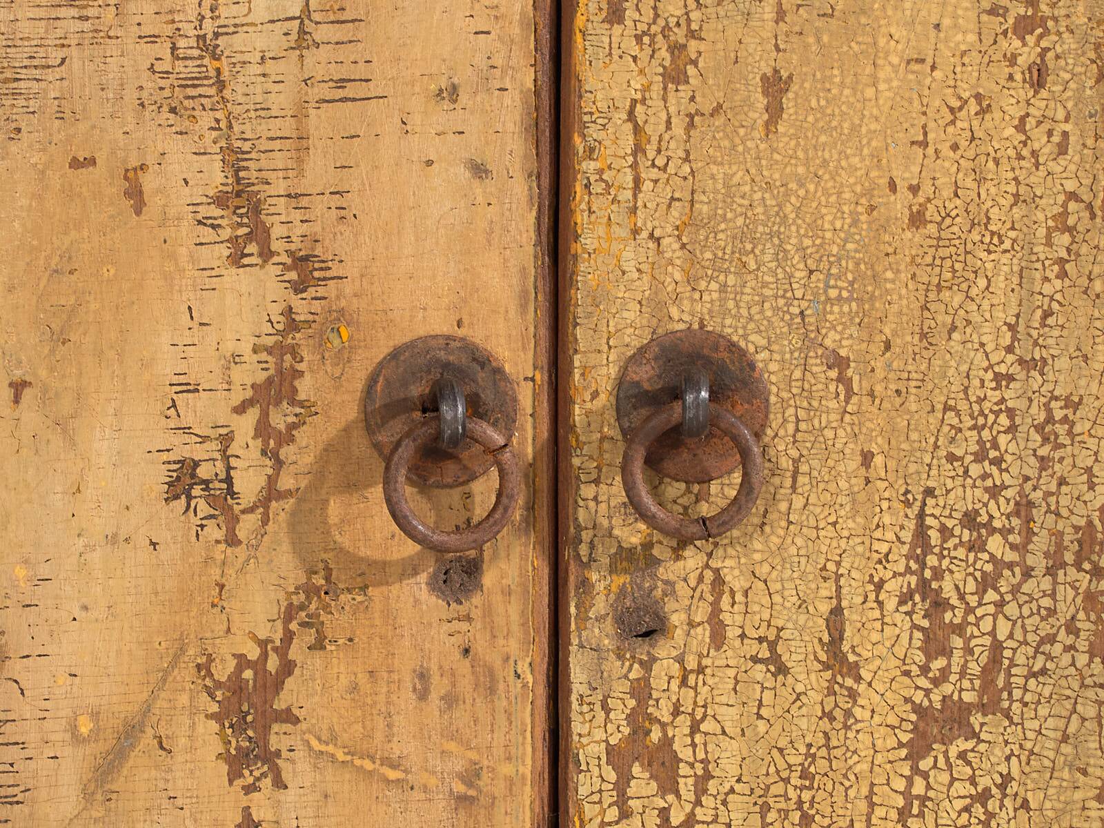 Antique wabi sabi style low cabinet (c.1900)