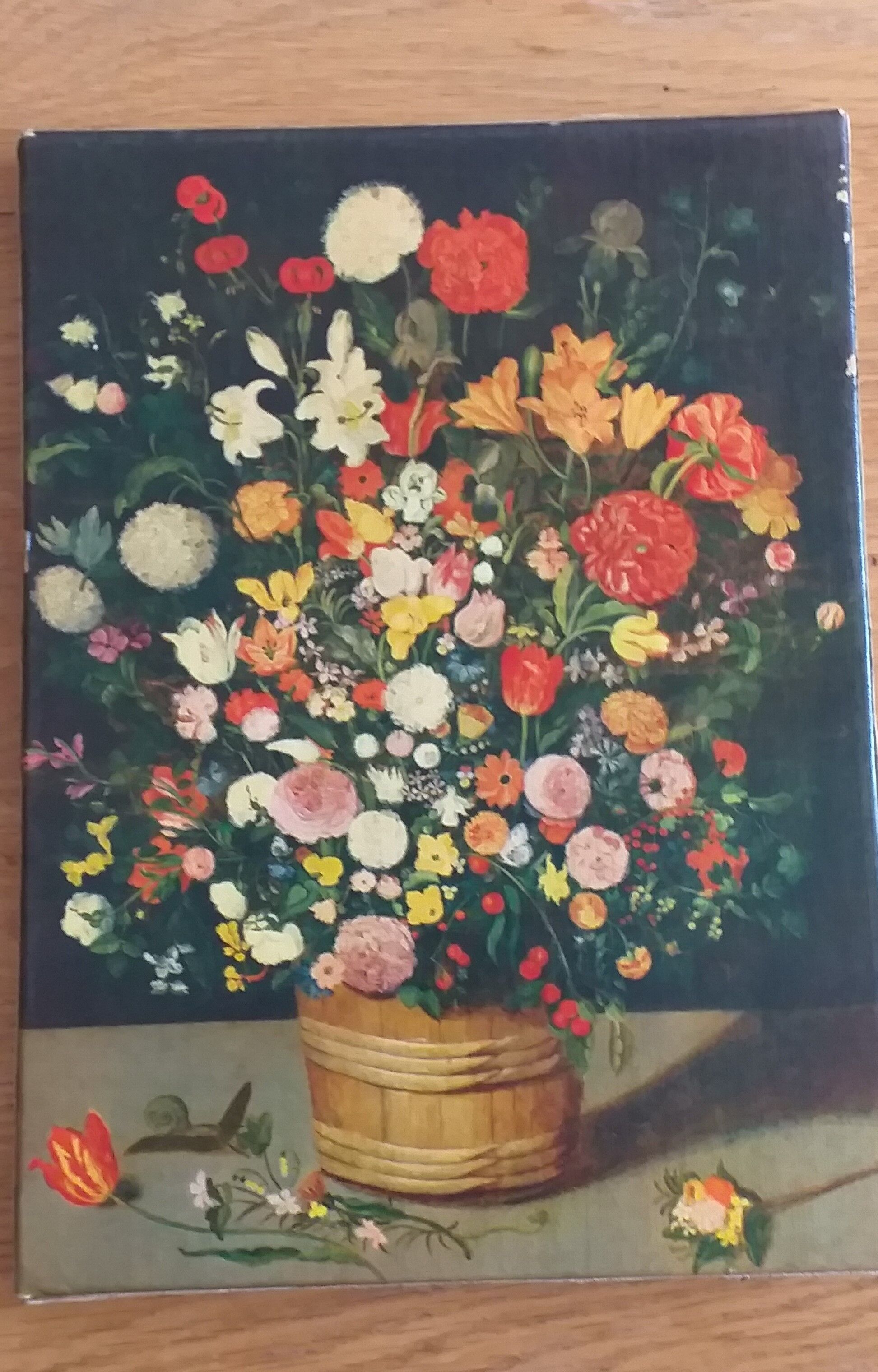 Print on canvas bouquet of flowers with a spiral 1964 braun et cie