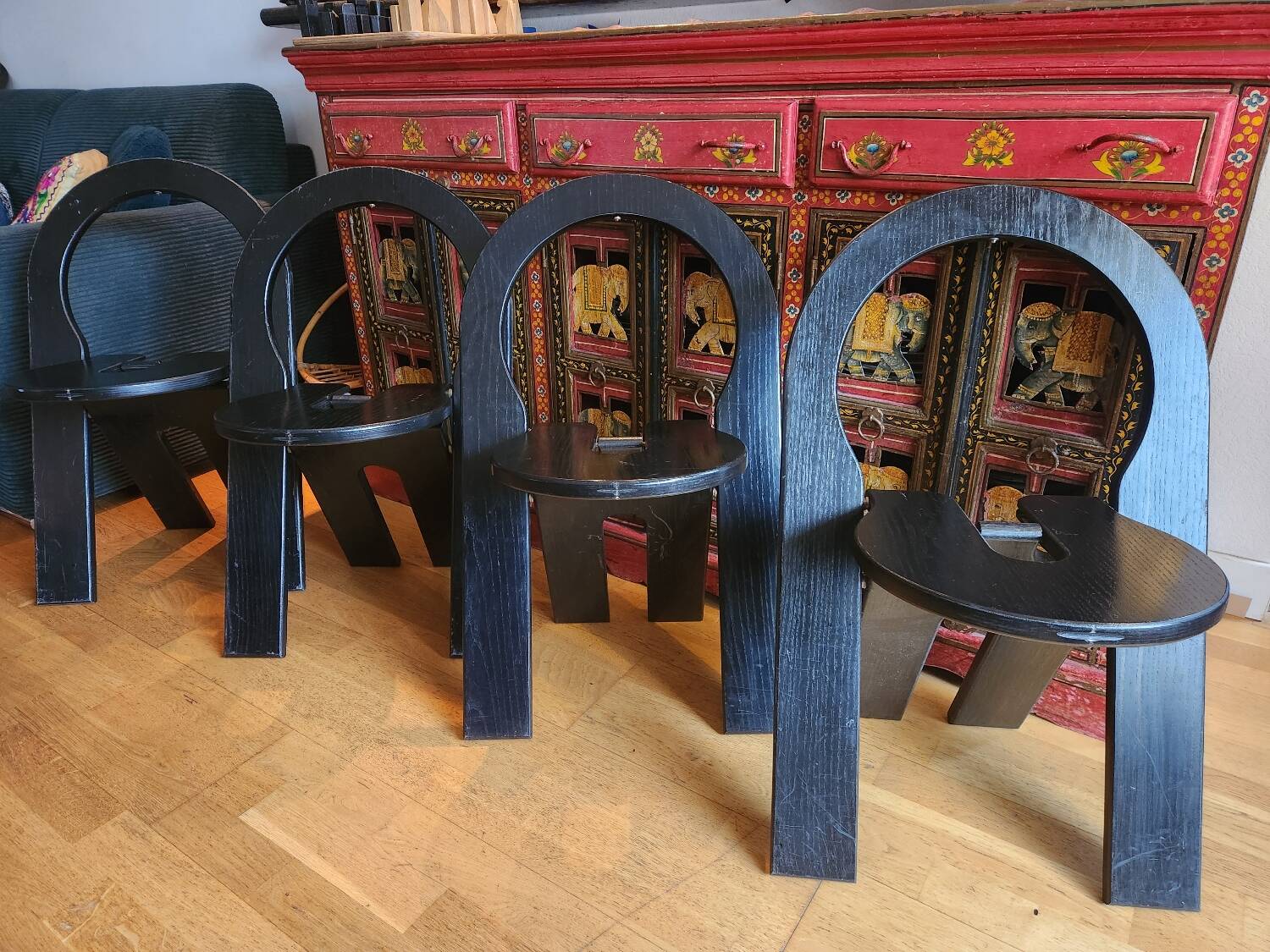 Set of 4 folding chairs TS by Roger Tallon 1970