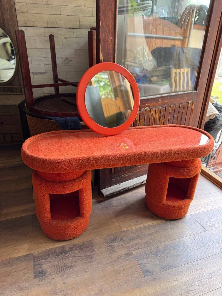 Dressing table with chairs from Kecskemét Furniture, 1975, set of 3