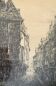 Painting "Rue verrerie Dijon circa 1880" by Paul Deval Ink drawing