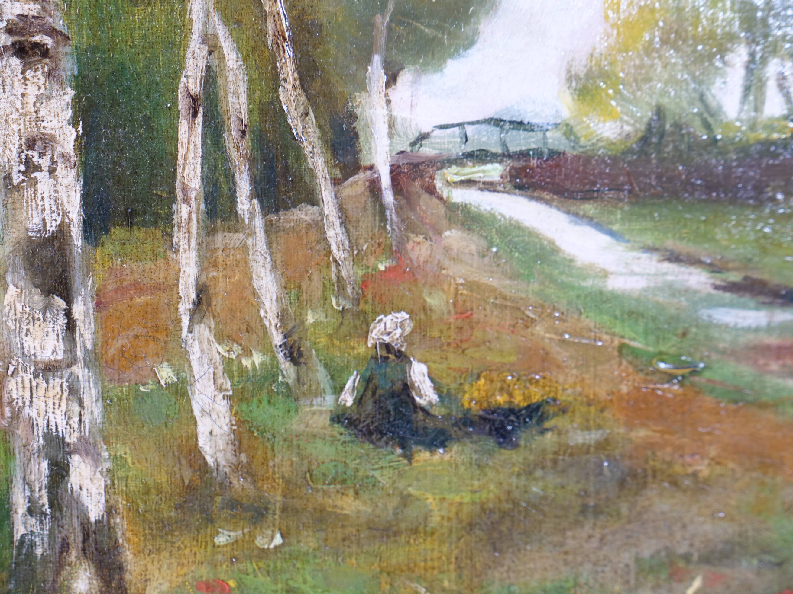 Ludwig, Girls at the Stream, 1933, Oil on Canvas