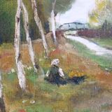 Ludwig, Girls at the Stream, 1933, Oil on Canvas