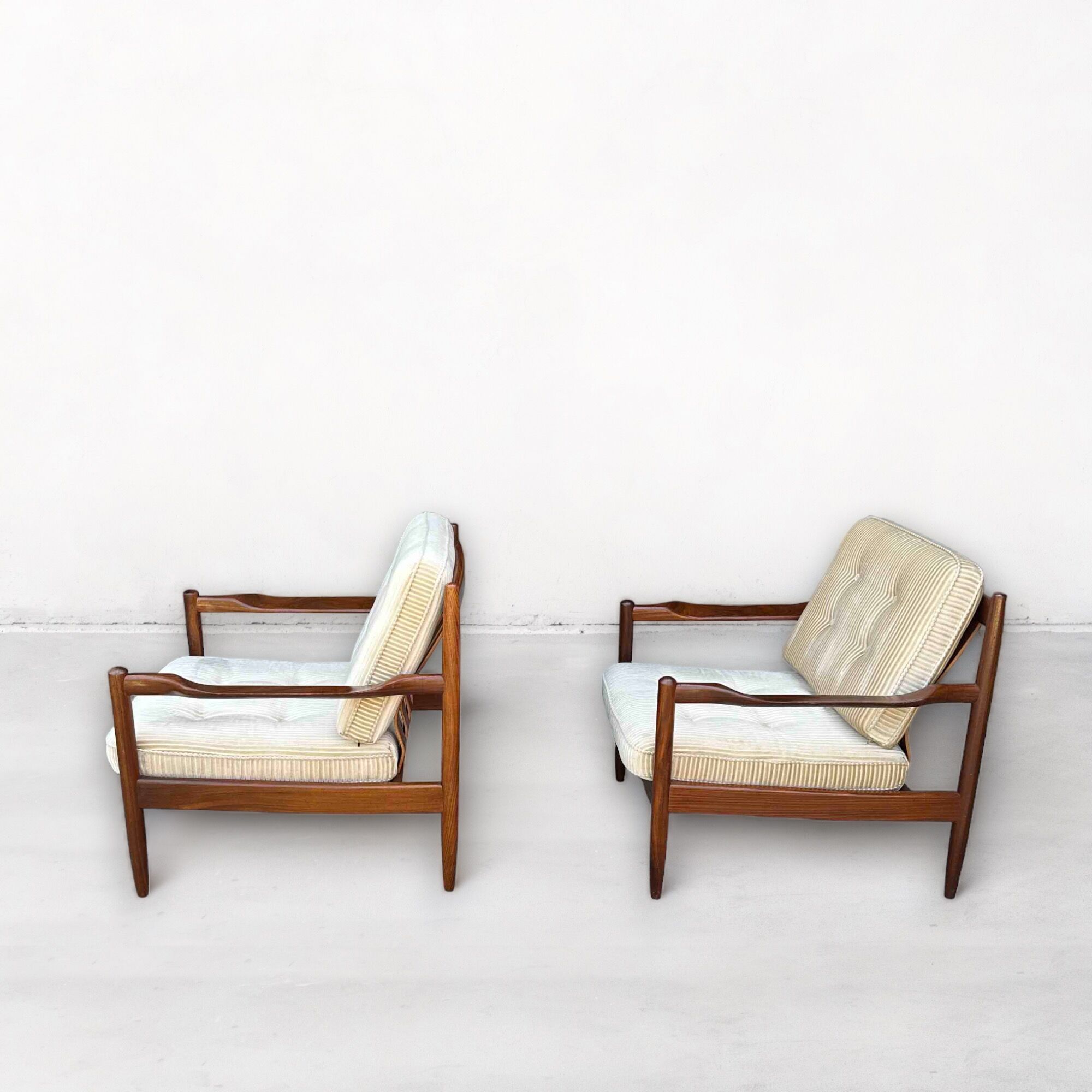 Mid-Century Armchairs in Teak, Scandinavian, Denmark, 1960s