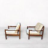 Mid-Century Armchairs in Teak, Scandinavian, Denmark, 1960s
