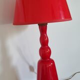 Vintage glass foot lamp