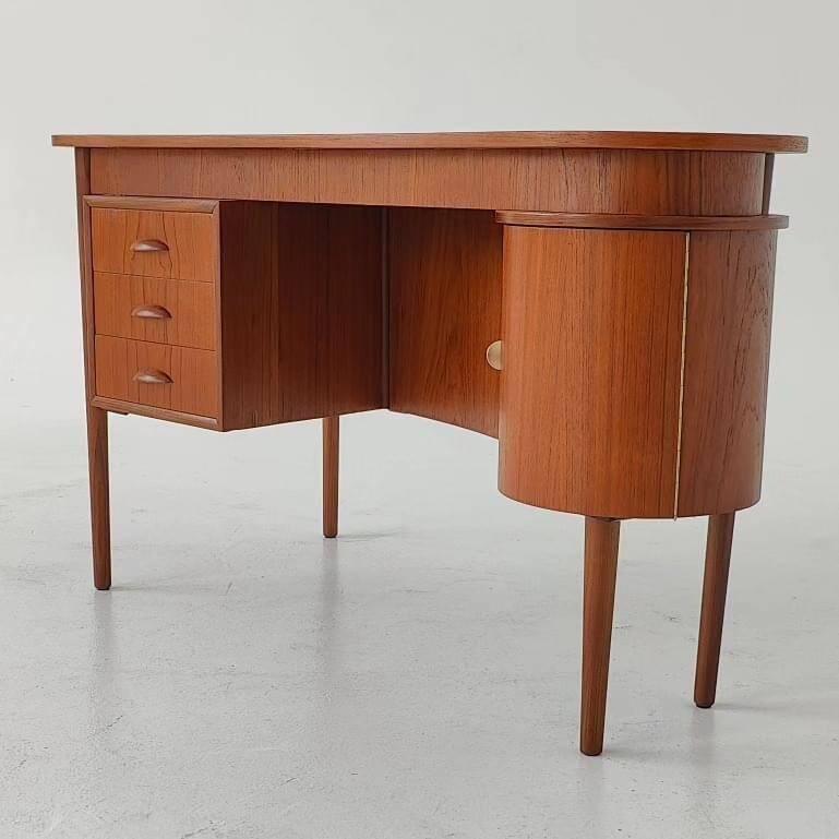 Scandinavian Midcentury vintage teak desk, Denmark 1950