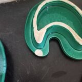 Set of 3 coasters and bottles in earthenware Le Poet-Laval