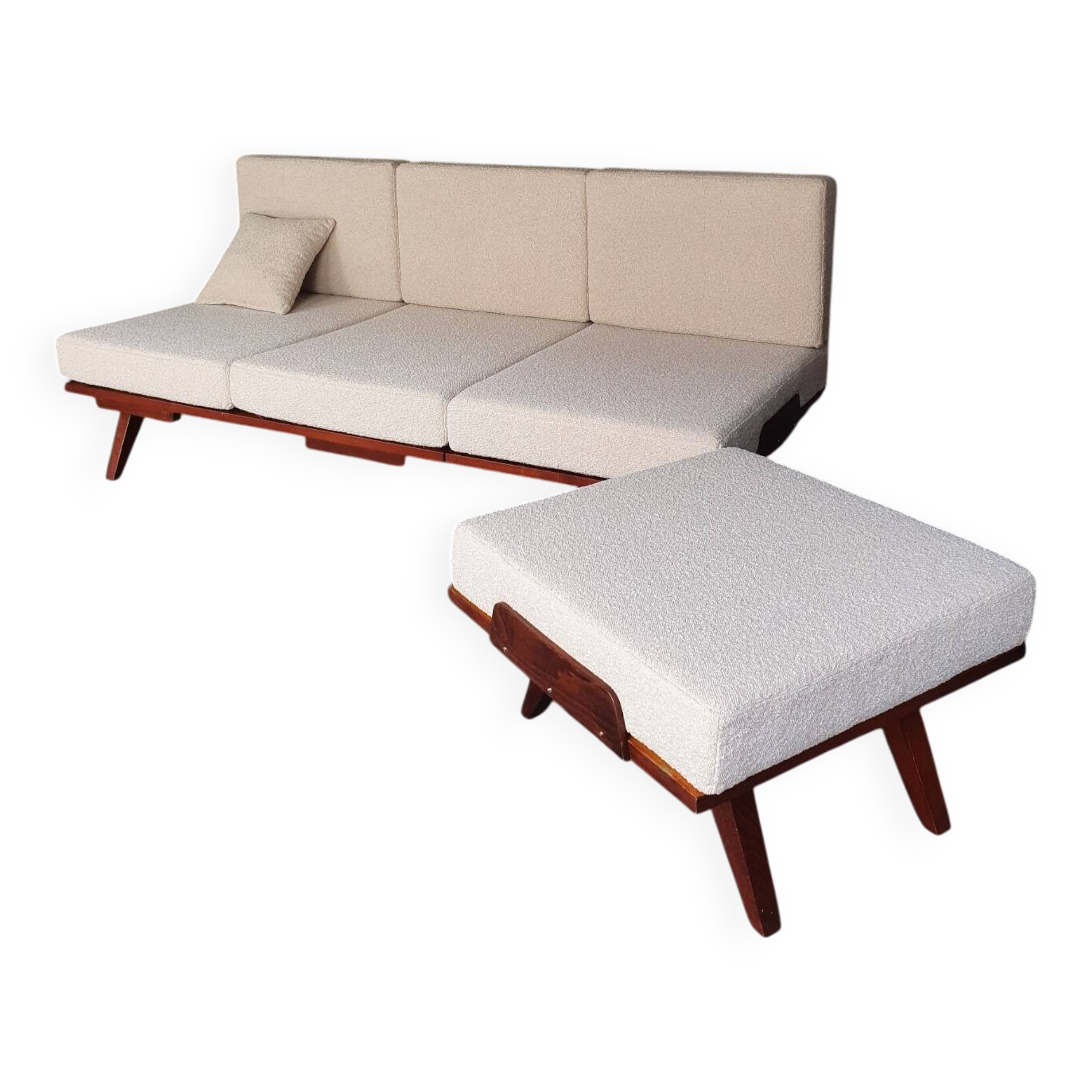 Jiràk sofa bed by tatra nabytok, czech vintage 1960s
